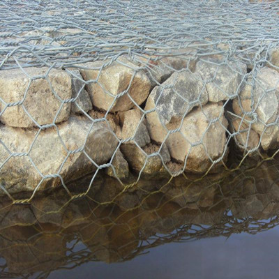 PVC Gabion Box Mesh / Hexagonal Wire Mesh