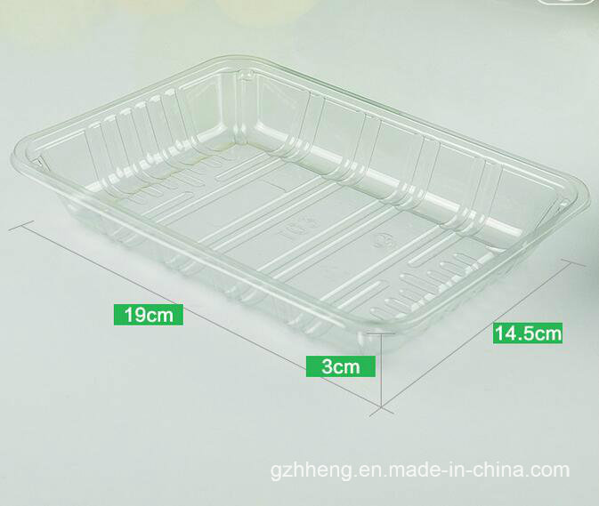 China Factory plastic plate without lid for fruit (PET tray)