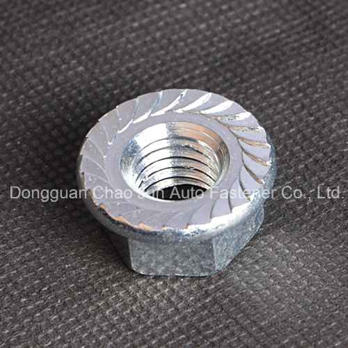 Mild Steel Hex Flange Nut with Serration