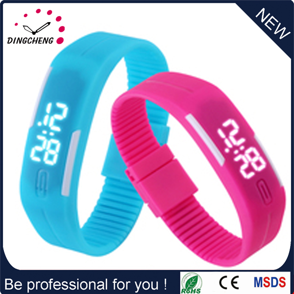 2015 Silicone Strap EXW Price LED Watch (DC-885)