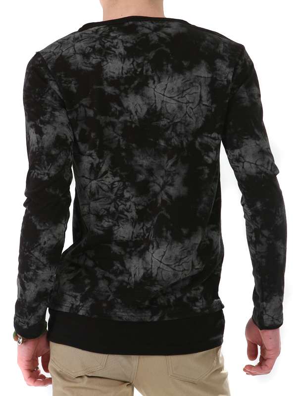 Dye Fabric Cotton Men Long Sleeve Wholesale Fashion T Shirt