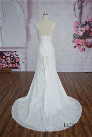 Best Selling Ivory Mermaid Sheer Strap Button Back Ruched Dress