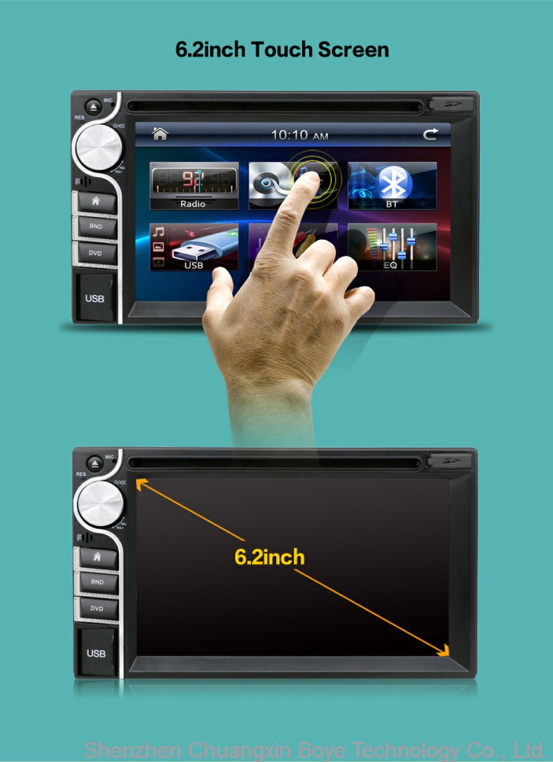 Car Audio/Video Multifunction Entertainment Player