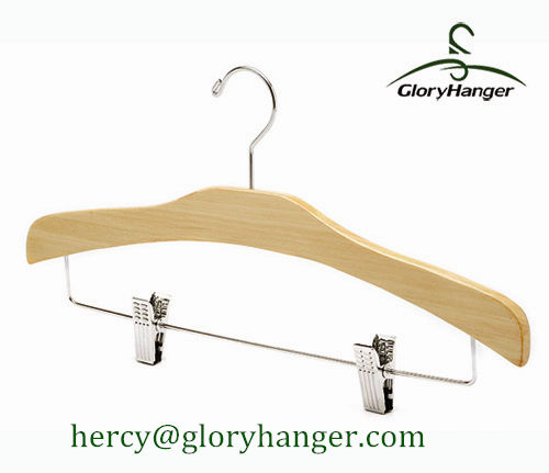 Nature Wood Baby Hanger W/O Trouser Clip