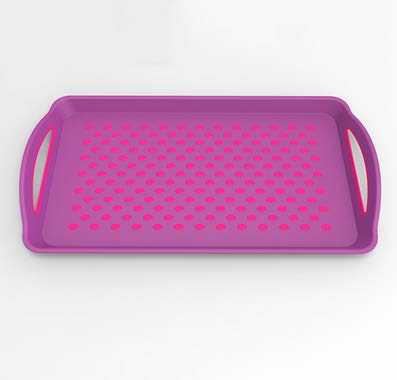 LFGB Passed Non-Slip Plastic Serving Tray