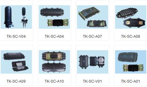 Waterproof Fibers Horizontal (two in two out) Small Size/Mini Fiber Optic Splice Closure