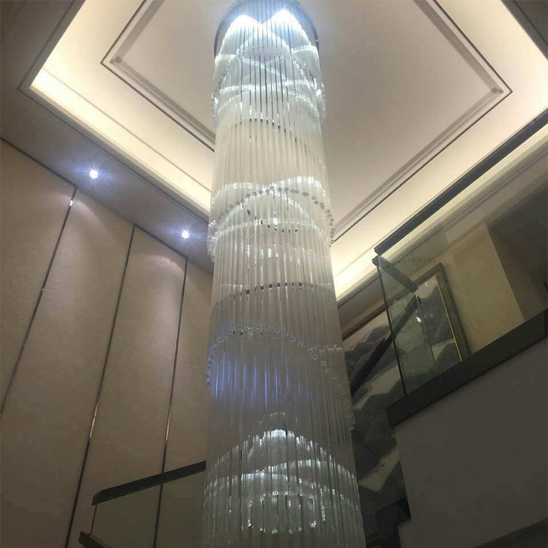 modern Design Decorative Crystal Chandelier for Staircase