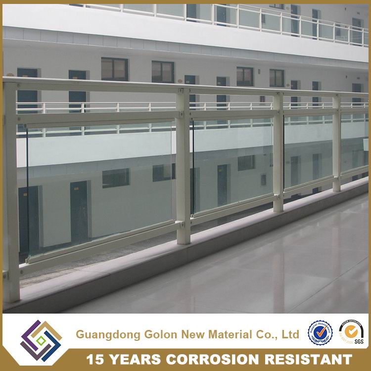 New Aluminium Handrail Glass Balustrade Balcony Railing Designs of Glass Railing