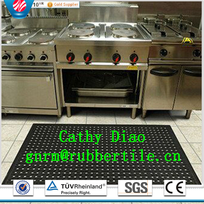 Hotel Rubber Mats, Anti-Fatigue Mat, Anti-Slip Kitchen Rubber Mats Anti-Bacteria Rubber Mat