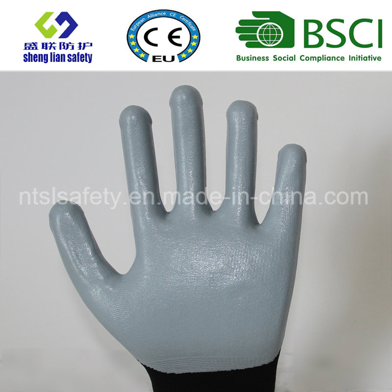 13G Polyester Shell with Nitrile Coated Work Gloves (SL-N115)