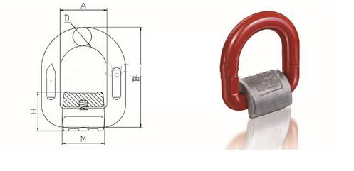 High Quality Carbon Steel Forged Locks D Ring