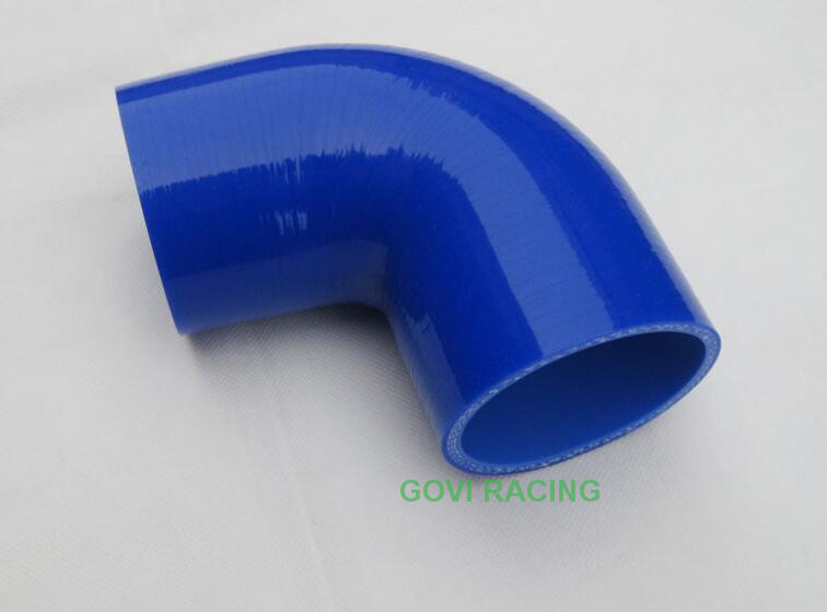 90 Degree 76mm Blue Silicone Hose Turbo Supercharger