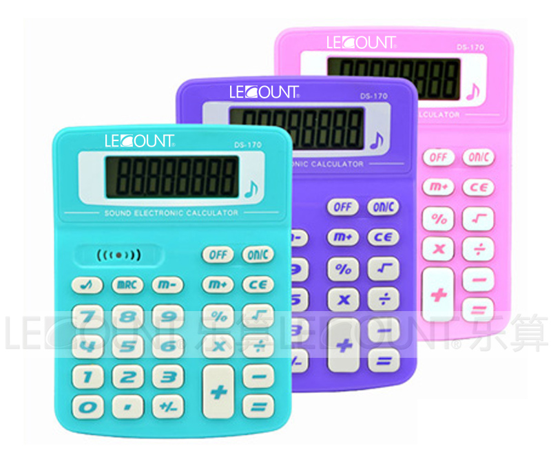 Large LCD Screen Dual Power Desktop Calculator with Speaker (LC260B)