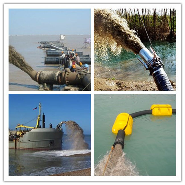 Rubber HDPE Dredging Suction Pipe Hose for Sand/Mud/Water Transportation