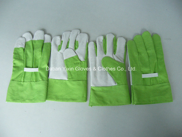 Green Garden Glove-Kids Glove-Safety Glove-Working Glove