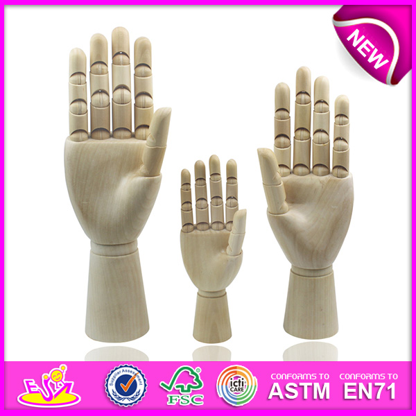 New Product Wooden Artist Hand Model, Flexible Manikin Wooden Hand Model, High Quality Wooden Hand Model W06D042-a