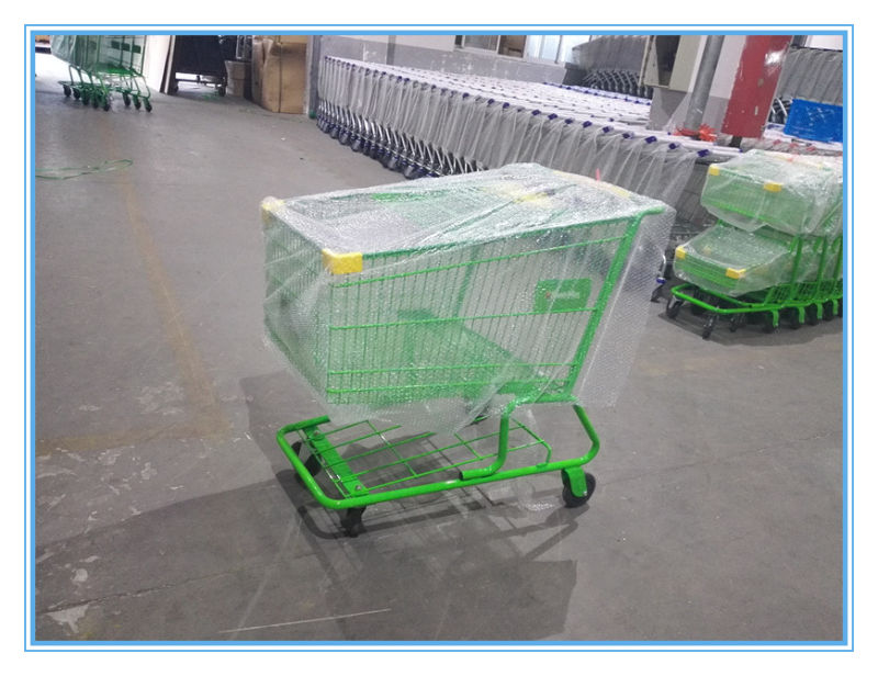 180L Hand Push Shopping Trolley with America Style