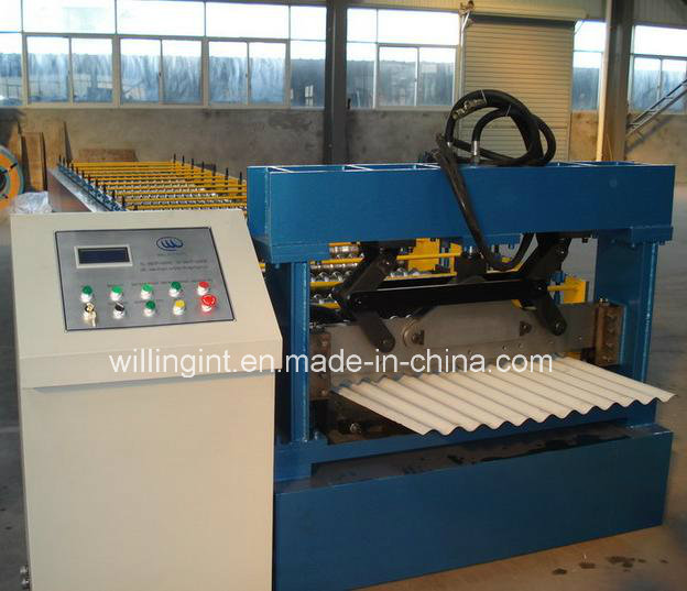 Colored Galzed Steel Wall Roofing Panel Roll Forming Machine