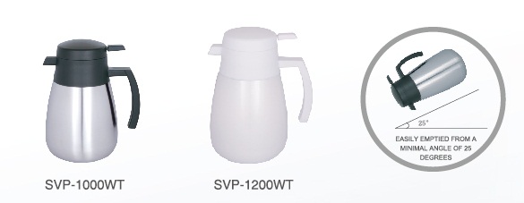 Stainless Steel Vacuum Coffee Pot with Handle Svp-1200wt