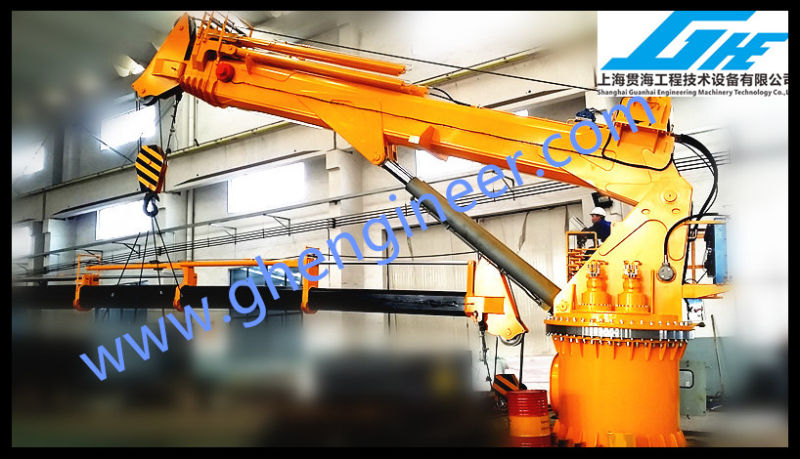 8t 12t Telescopic Knuckle Boom Ship Crane