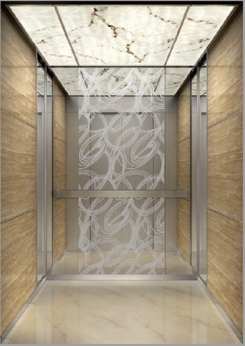 Aksen Mirror Etched Passenger Elevator (K-J014)