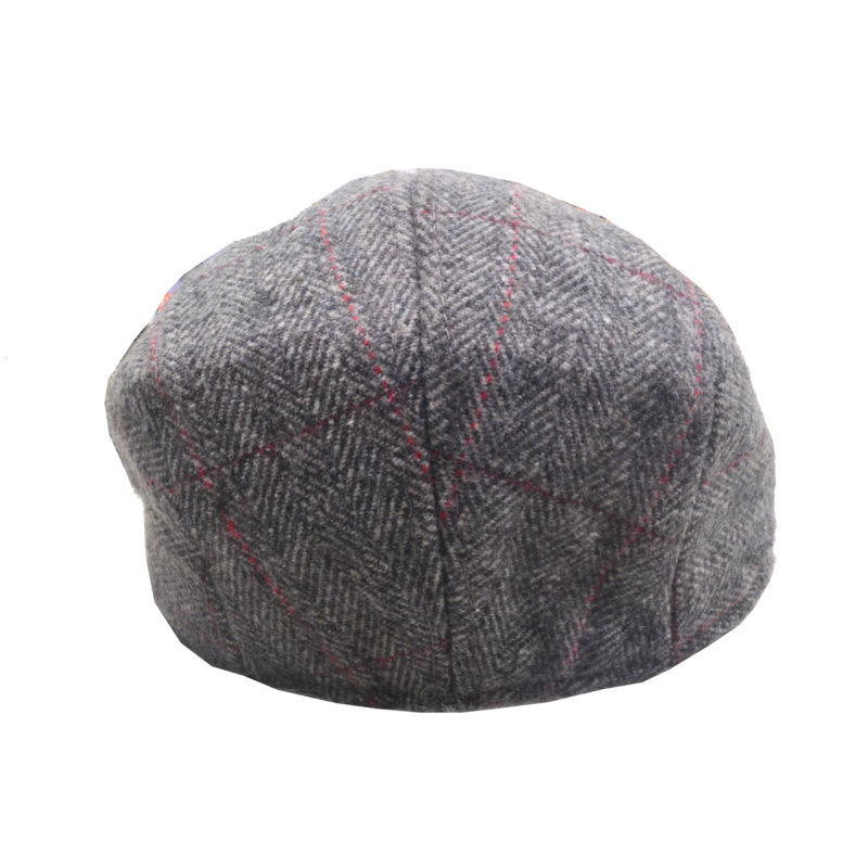 Kids Children Boys Girls Unisex Woolen Classic Winter Autumn Newsboy Driving Tweed Hat Cap (HW816)