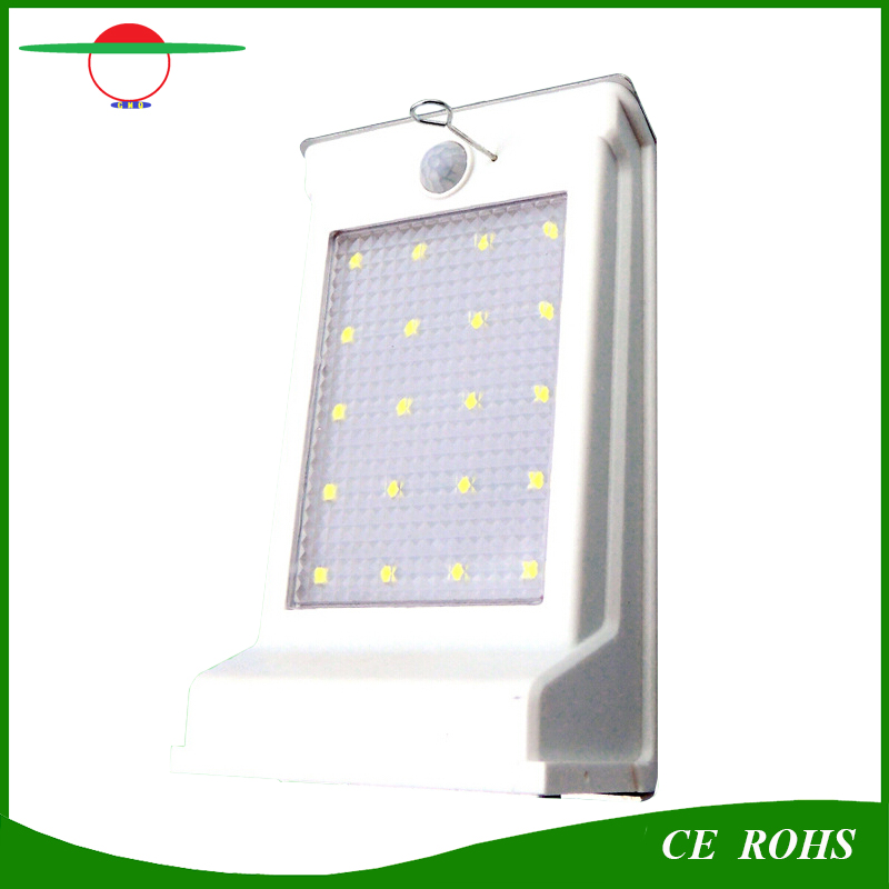 New Arrival Updated Competitive Price 20LED Solar Wall Light PIR Motion Sensor Solar Garden Lamp Dim Light with Replaceable Battery