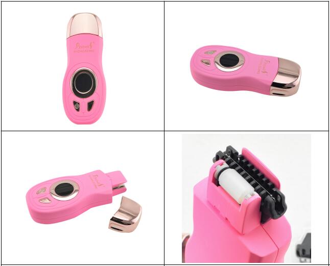 Professional Pink Electric Hair Removal with LED Blue Light Display