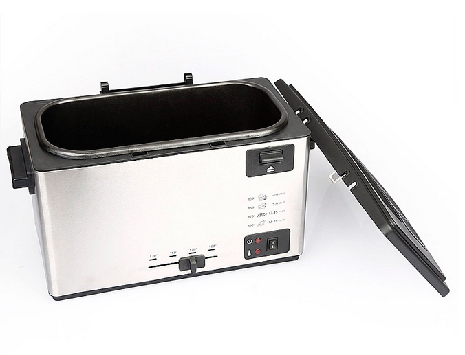 3L Manual Control Stainless Steel Housing Electric Deep Fryer for Chicken