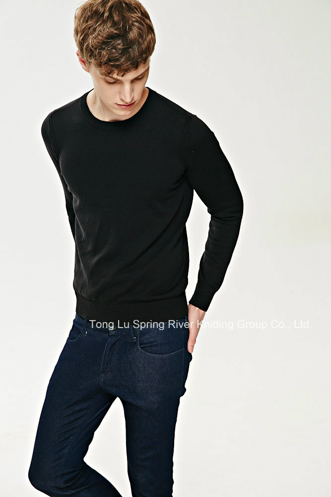 Fashion Fit Round Neck Knitting Sweater for Men