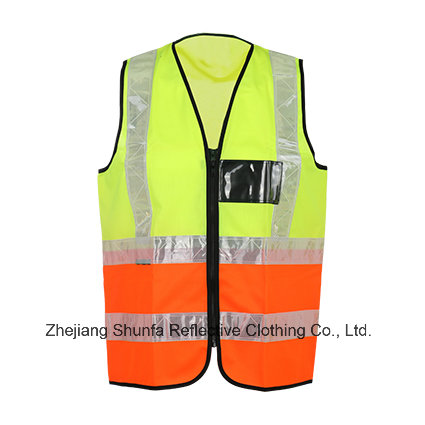 New Fashion High -Visibility Reflective Safety Vest Orange and Yellow Joint