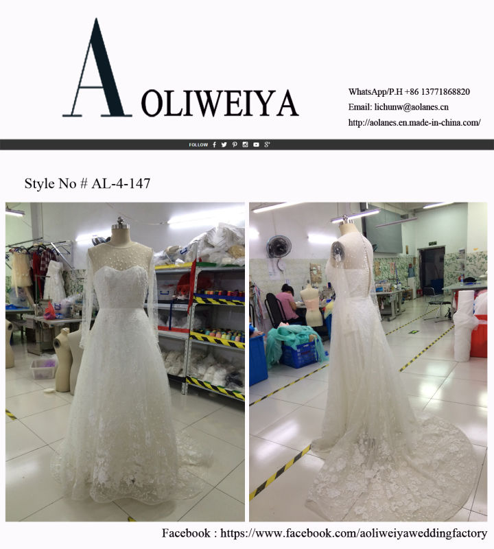 New Arrival European Design Embroidered Wedding Dresses