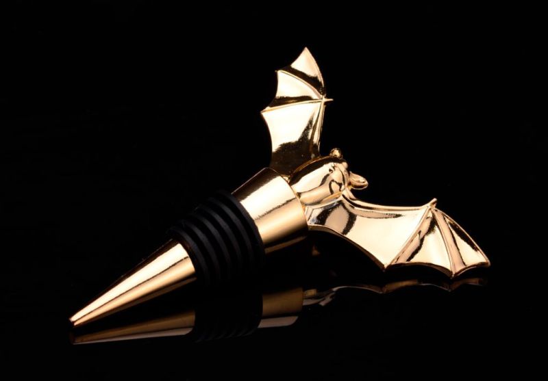 Eagle Shape Gold Plated Metal Wine Bottle Stopper (GZHY-BS-012)