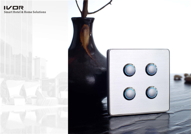 3 Gangs Lighting Switch Touch Panel Aluminum Alloy Material (RD-ST1000L3)