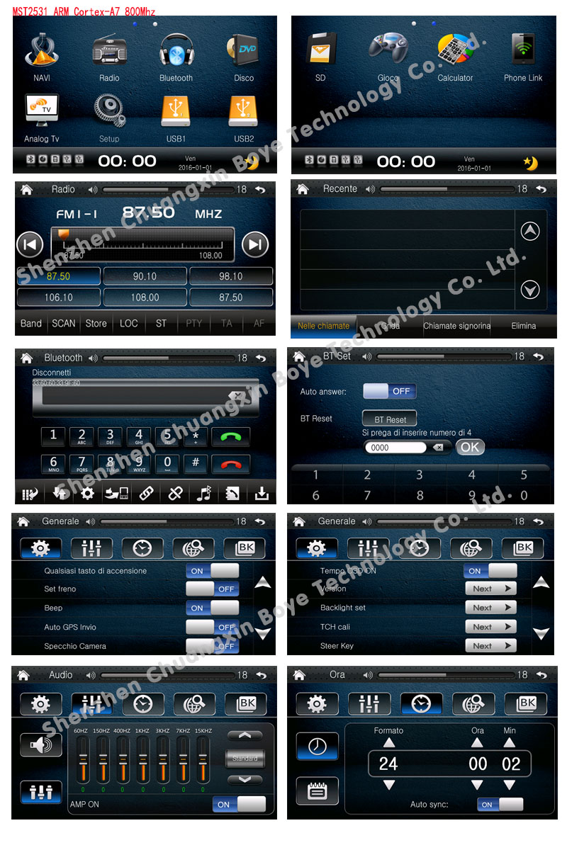 Car DVD Navigation Bluetooth Video SD USB for Hyundai Verna