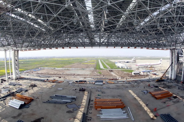 Steel Space Framing Aircraft Hangar Construction
