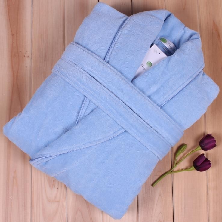 Luxury 550 GSM Low Twist Cotton Terry Bathrobe