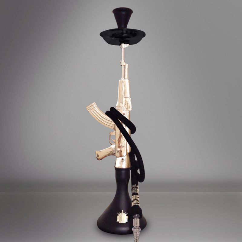 Large Size Zinc Alloy Mob Ak47 Gun Hookah