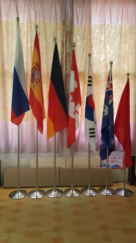 Different Kinds of Desk Flags/Wooden Flag Pole and Stand Table Flag