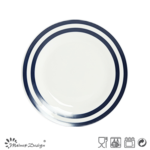 26.5cm Porcelain Dinner Plate with Decal Pop Style Design