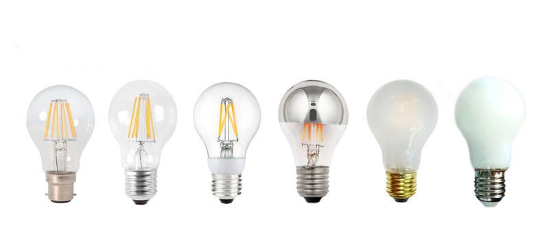 Factory A55/A60 LED Filament Energy Saving Bulb with 2W 4W 6W 8W for E14/E27