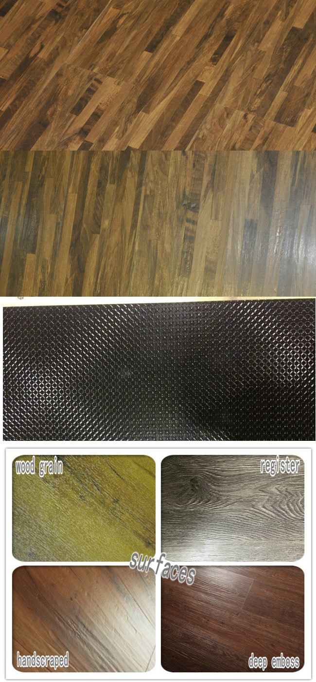 5mm Commercial Loose Lay Wood PVC Vinyl Floor