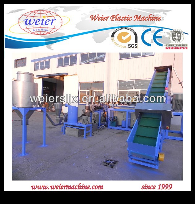 Ce SGS ISO Waste Plastic Pellets PE PP HDPE Film Recycling Pelletizing Extruder