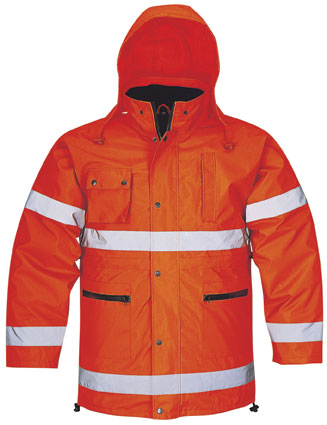 5 in 1 High Visibility Winter Parka Waterproof Clothing Safety Reflective Jacket Adult's