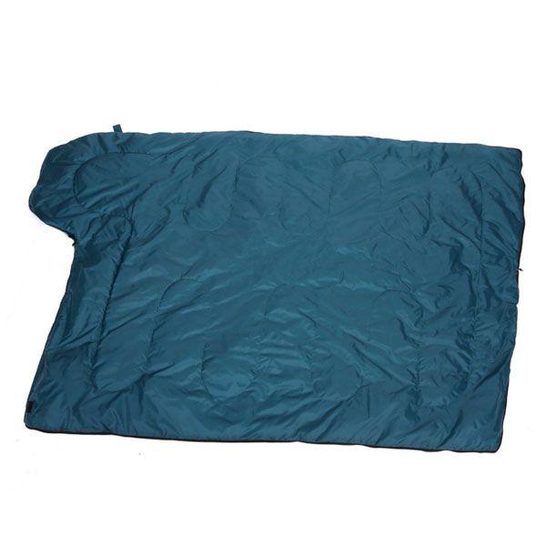 Ultra Lightweight Traveling Hooded Green Hollow Cotton Sleeping Bag