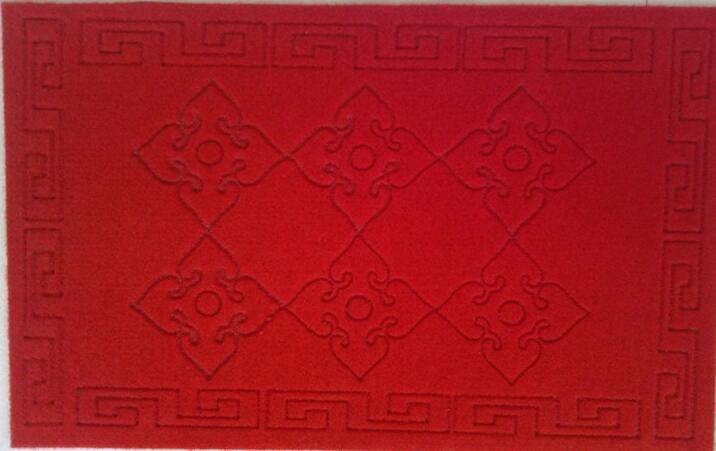 Anti-Slip Carved Door Mat with PVC Back for Elevator Corridor