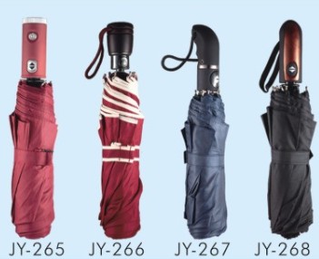 Auto Open Pure Color Fold Umbrella (JY-26)