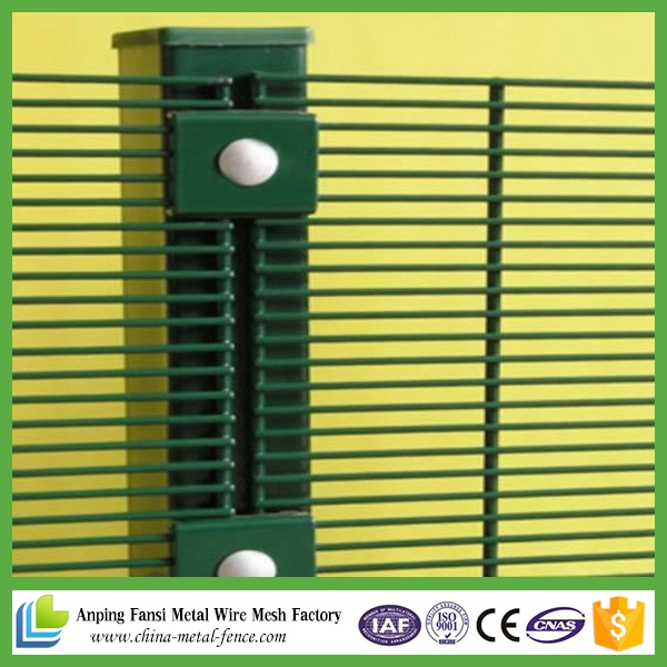 2.05m High Powder Cotaed Security 358 Clearvu Security Fencing