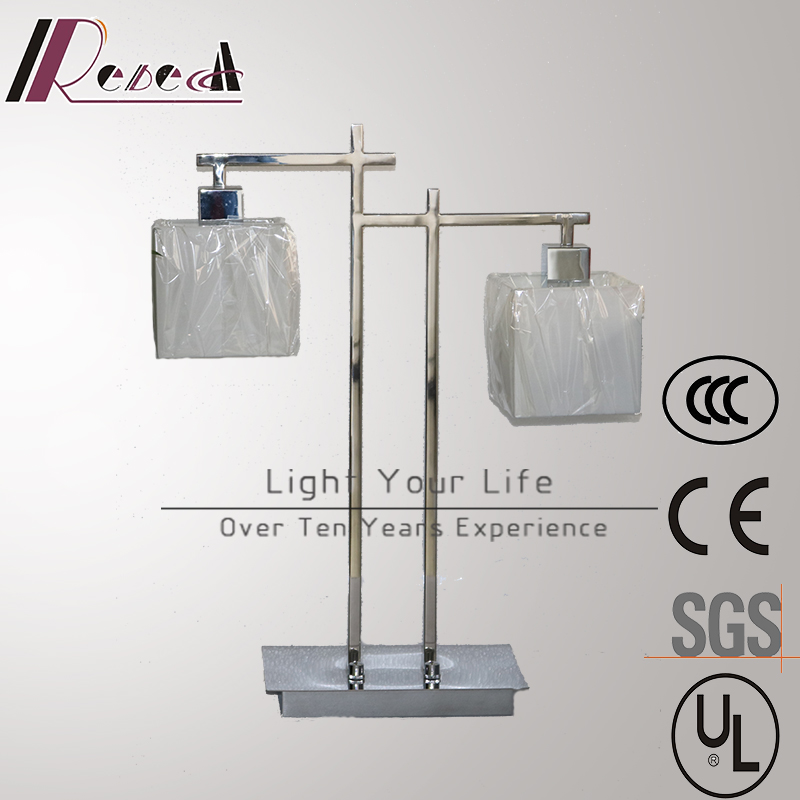 Double Fabric LED Table Lamp for Hotel Project