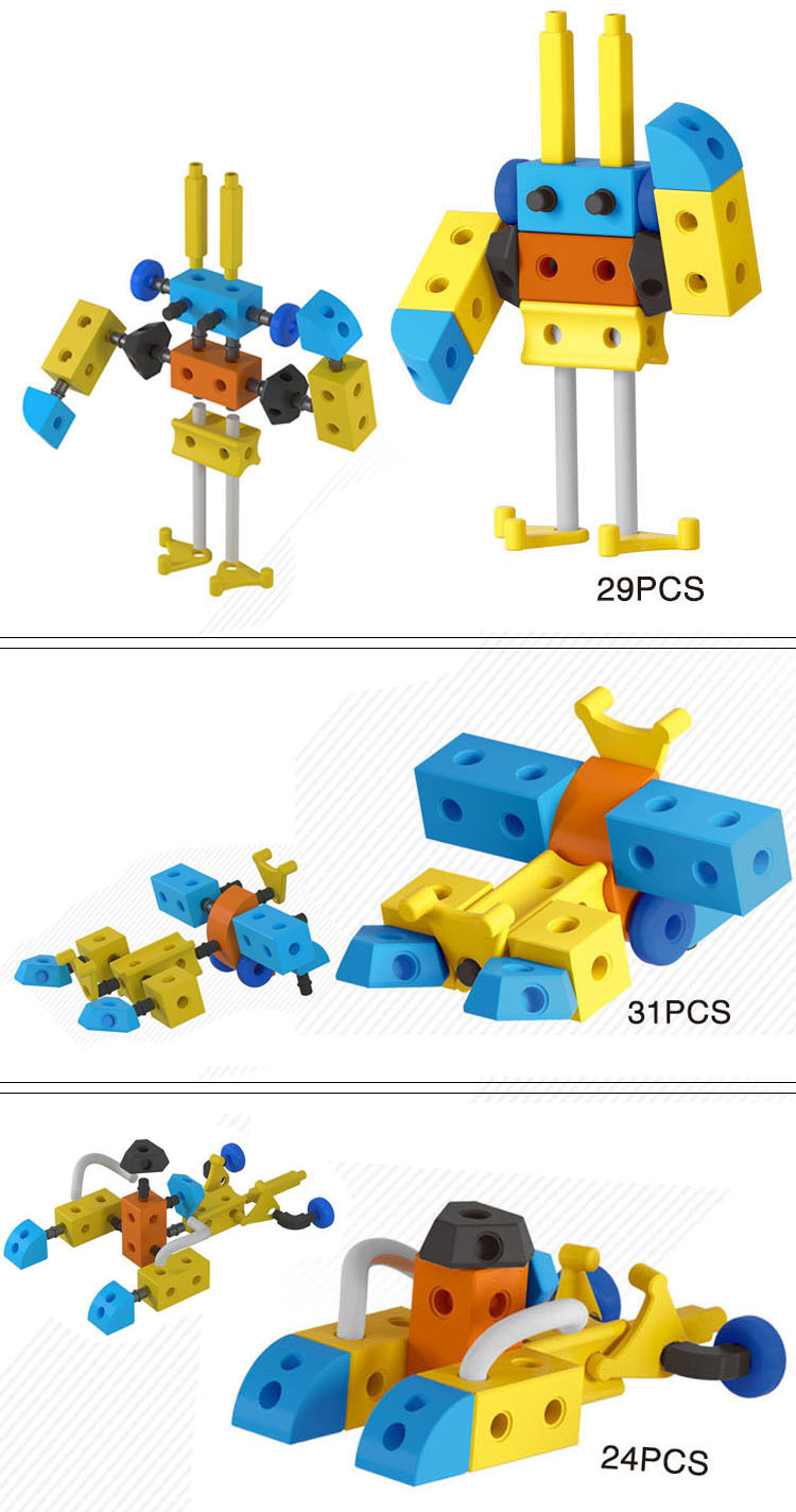 En71 RoHS Hr4040 ASTM Foam Blocks DIY EVA Toys 35PCS Set (10250559)